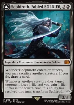 Sephiroth, Fabled SOLDIER // Sephiroth, One-Winged Angel